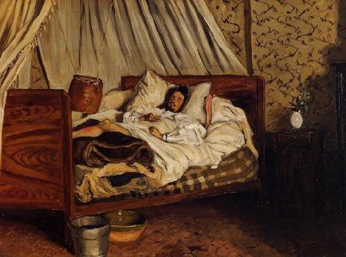 Frederic Bazille Monet after His Accident at the Inn of Chailly